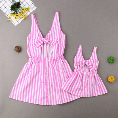 Lovely girls dress Skirts Sundress High Qulity Cotton Outfit Pink