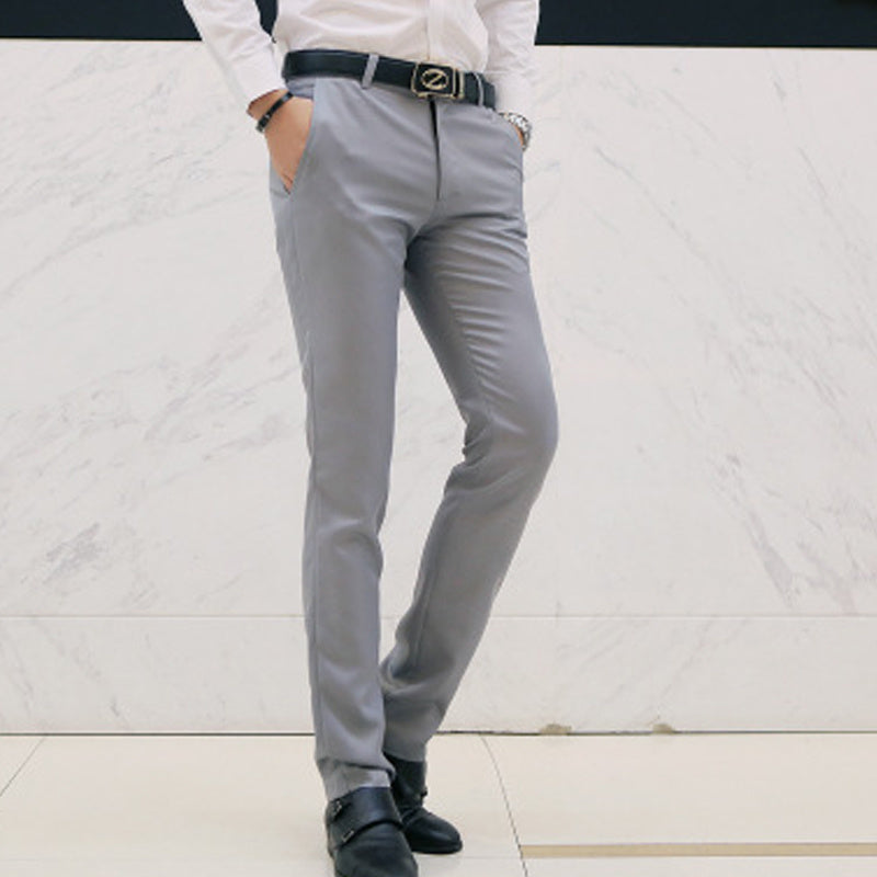 Fashion Simple Business Suit Casual Trousers Grey