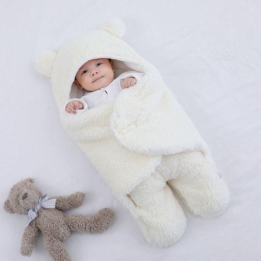 Baby Quilted Sleeping Bag Wrapper White