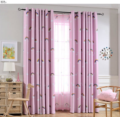 Rainbow Children Boys And Girls Bedroom Den Blackout Curtain Cloth 6style