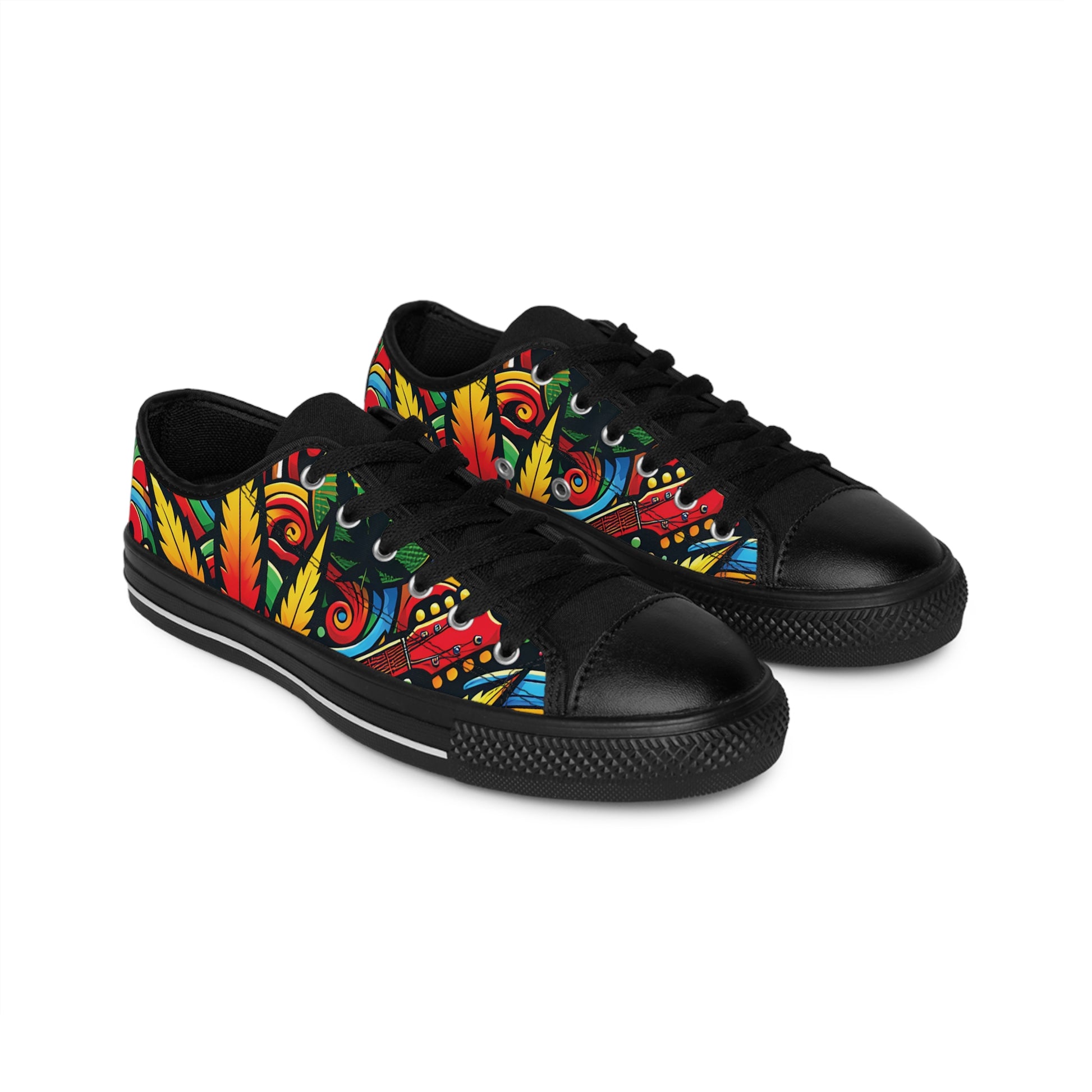 ColorBurst Classic Kicks Sneakers – Stylish, Vibrant Sneakers for Men with Good Vibes Black sole