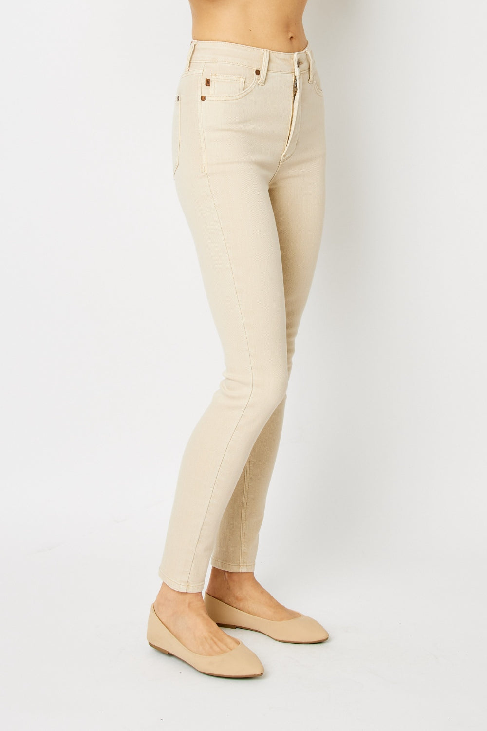 Judy Blue Full Size Garment Dyed Tummy Control Skinny Jeans | High-Rise, Flattering Fit