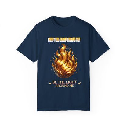 Light Inside Me - Unisex Garment-Dyed T-Shirt – Soft, Comfortable, and Perfect for Personal Expression True Navy