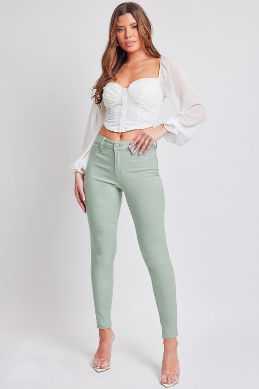 YMI Jeanswear Hyperstretch Mid-Rise Skinny Jeans Jade