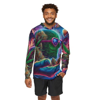 Cannabis cool Vibes - Men's Sports Warmup Hoodie (AOP)