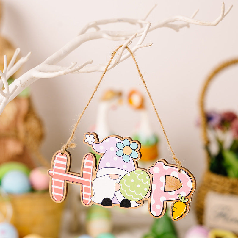 Easter Letter Wooden Hanging Widget Style B One Size