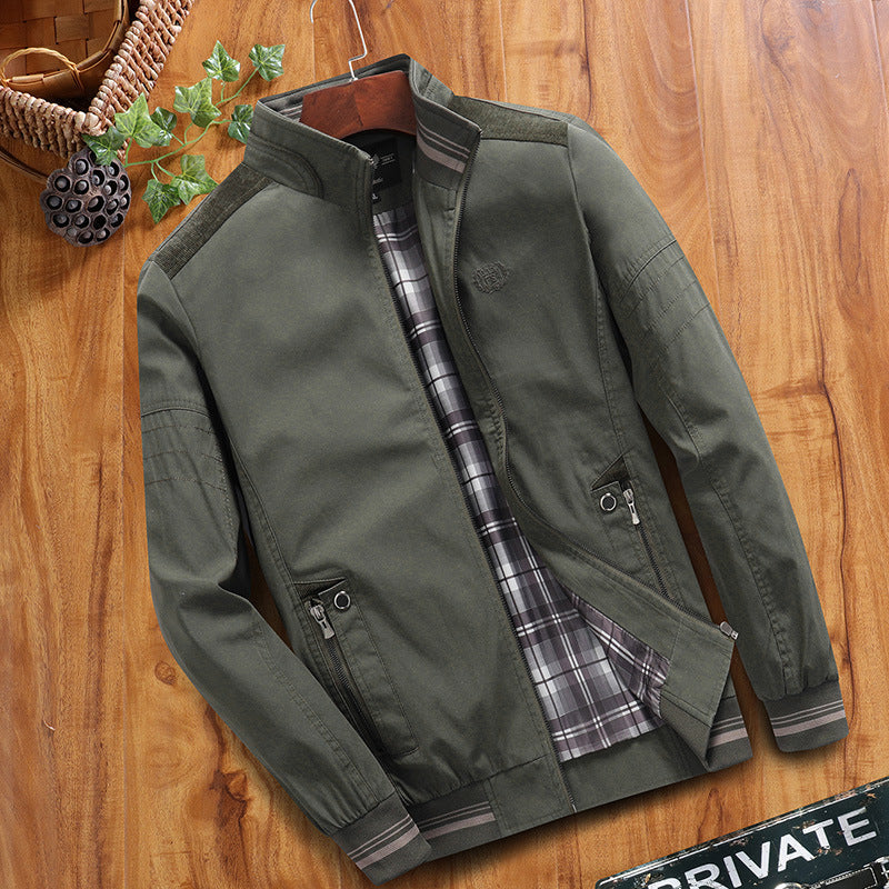 Men's Thin Baggy Casual Jacket 606 Thin Army Green