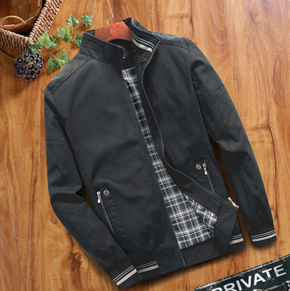 Men's Thin Baggy Casual Jacket 606 Thin Black