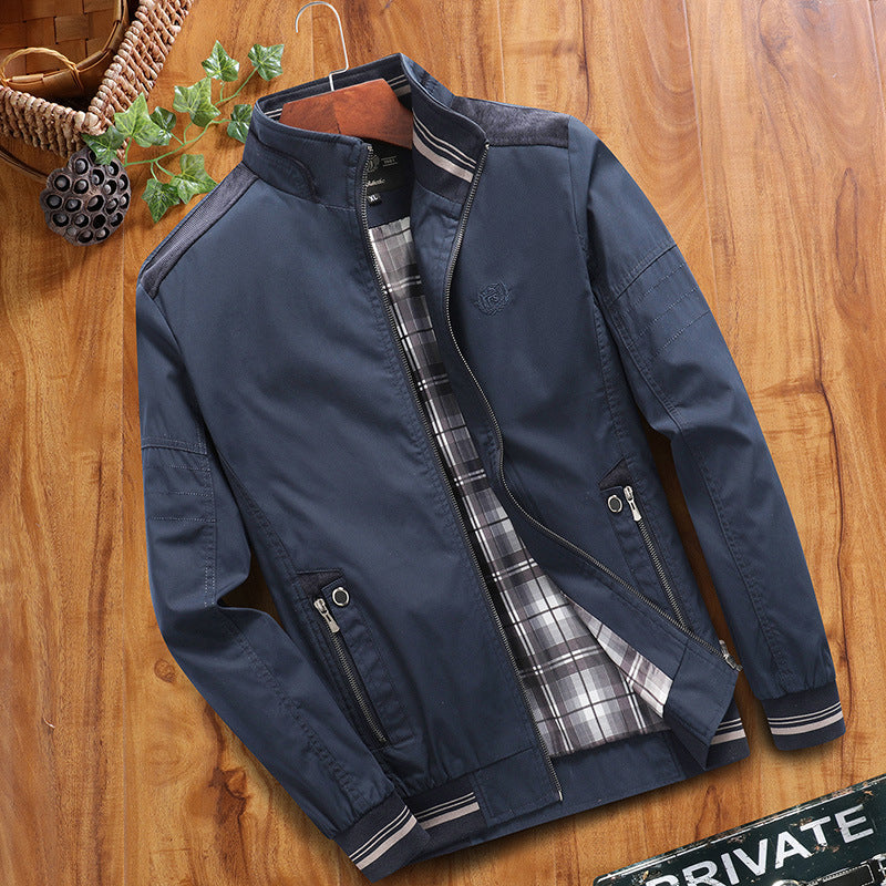 Men's Thin Baggy Casual Jacket 606 Thin Dark Blue