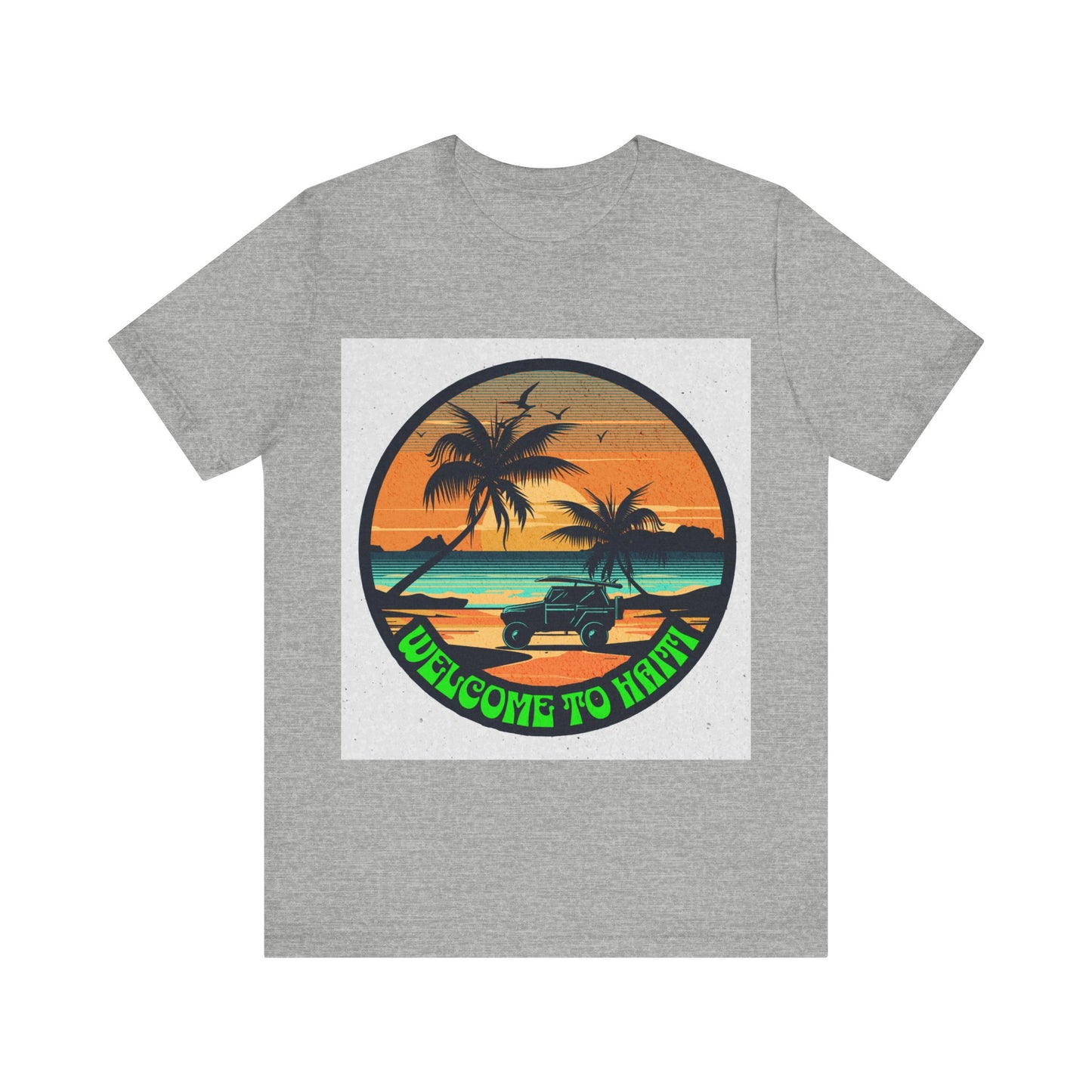 Welcome to Haiti - Unisex Jersey Short Sleeve Tee Athletic Heather