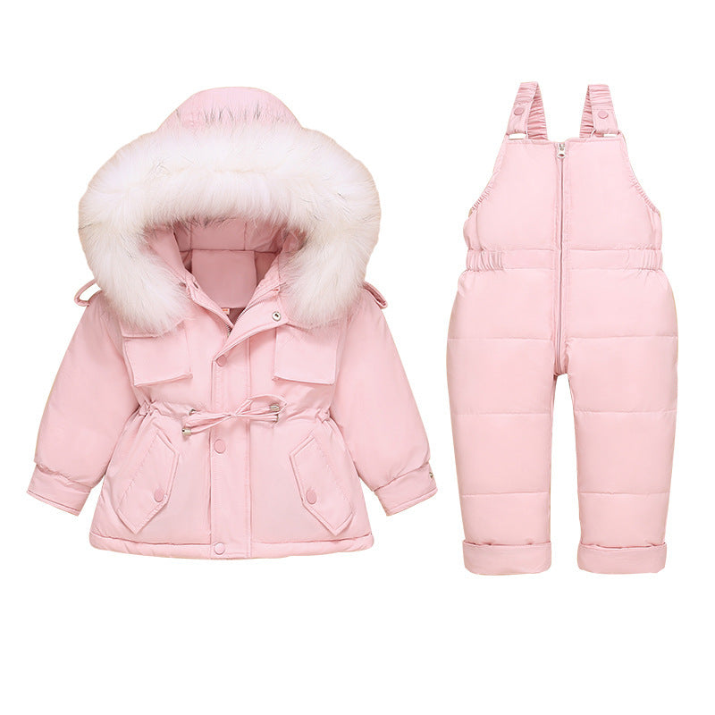 New children's down jacket suit