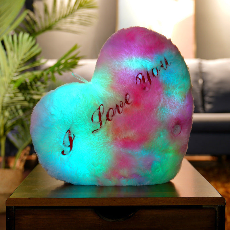 Luminous Pillow Colorful Body Pillow Colorful heart