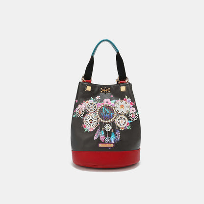 Nicole Lee USA Multifunctional Bucket Bag Backpack Dream of all colors One Size