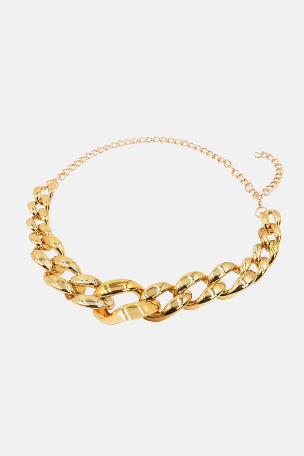 Acrylic Chain Belt – Stylish Imported Accessory Gold One Size