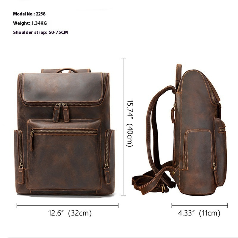 Vintage Backpack Men's Outdoor Leisure Travel