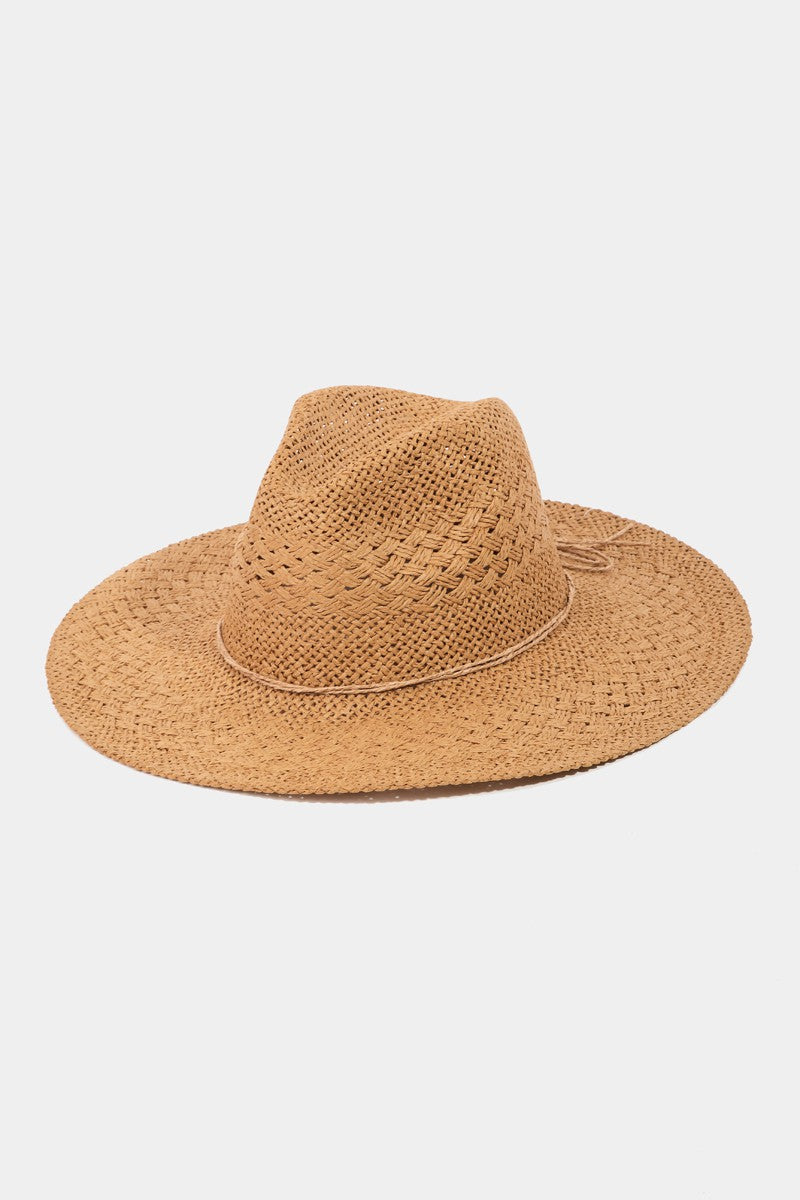 Fame Straw Braided Sun Hat - Thandynie