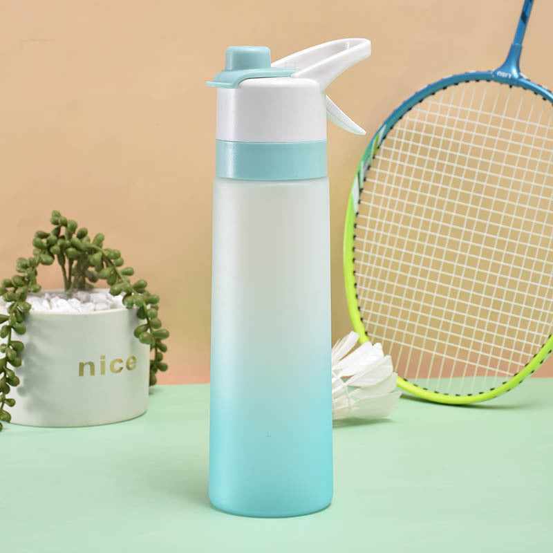 Spray Water Bottle For Girls Outdoor Sport Fitness Water Cup Large Capacity Spray Bottle Drinkware Travel Bottles Kitchen Gadgets PCblue