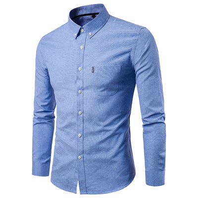 Casual long-sleeved shirt Blue