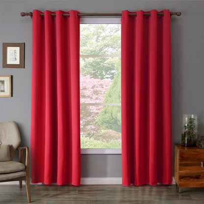 Oxford Cloth Curtains – Red Bedroom Shade Cloth