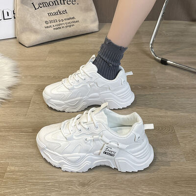 Chunky Platform Athletic White