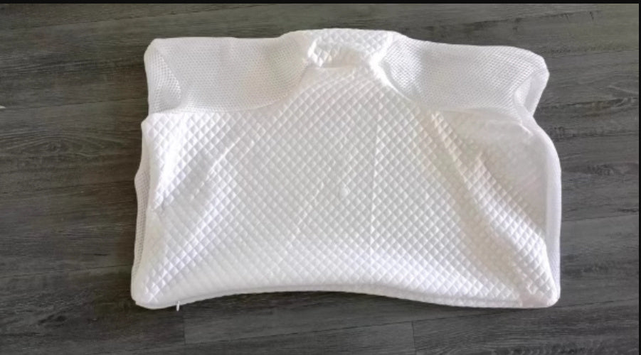 Neck Memory Home Sleep Pillow White Pillowcase