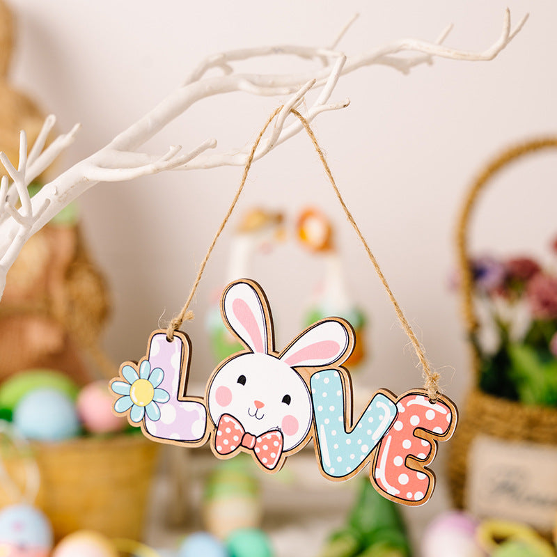 Easter Letter Wooden Hanging Widget Style A One Size