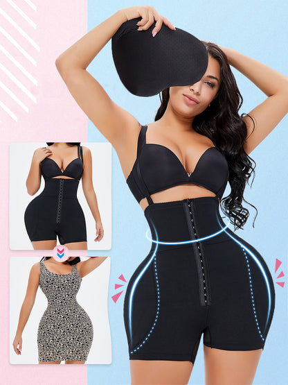 Full Size Hook-and-Eye Under-Bust Shaping Bodysuit Black