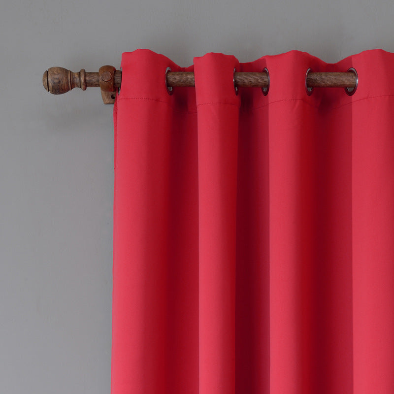 Oxford Cloth Curtains – Red Bedroom Shade Cloth Red