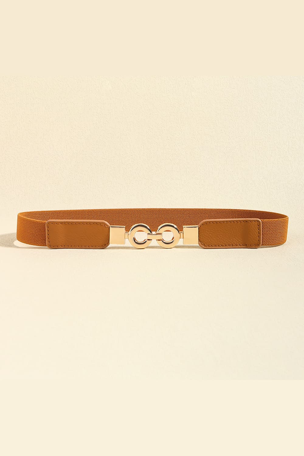 PU Leather Belt Caramel One Size