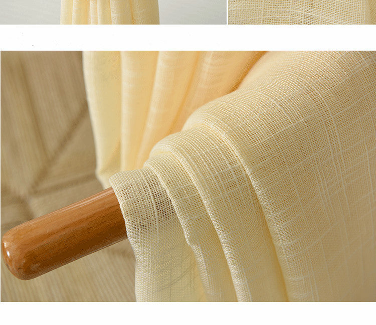 Elegant Linen Curtains – Half Shading & Decorative Cotton Curtains for Various Window Types Beige