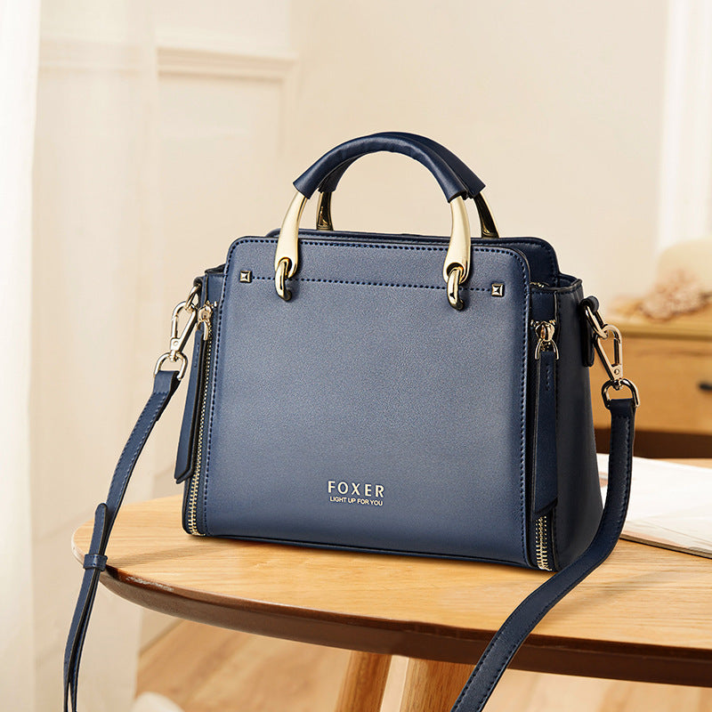 Genuine Leather Fashion Handbags Handbags Ladies Designer Handbags Blue