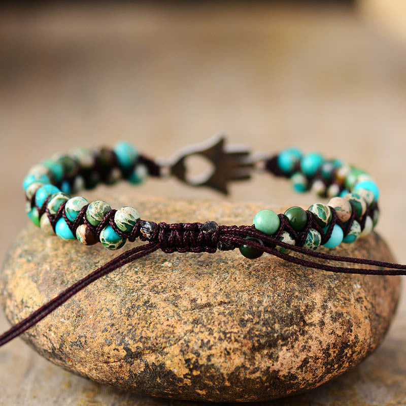 Turquoise Beaded Bracelet - Thandynie