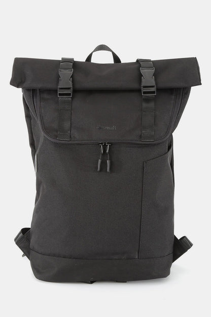 Himawari Contrast Waterproof Canvas Backpack Bag Black One Size