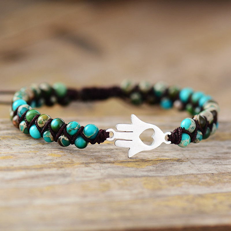 Turquoise Beaded Bracelet - Thandynie