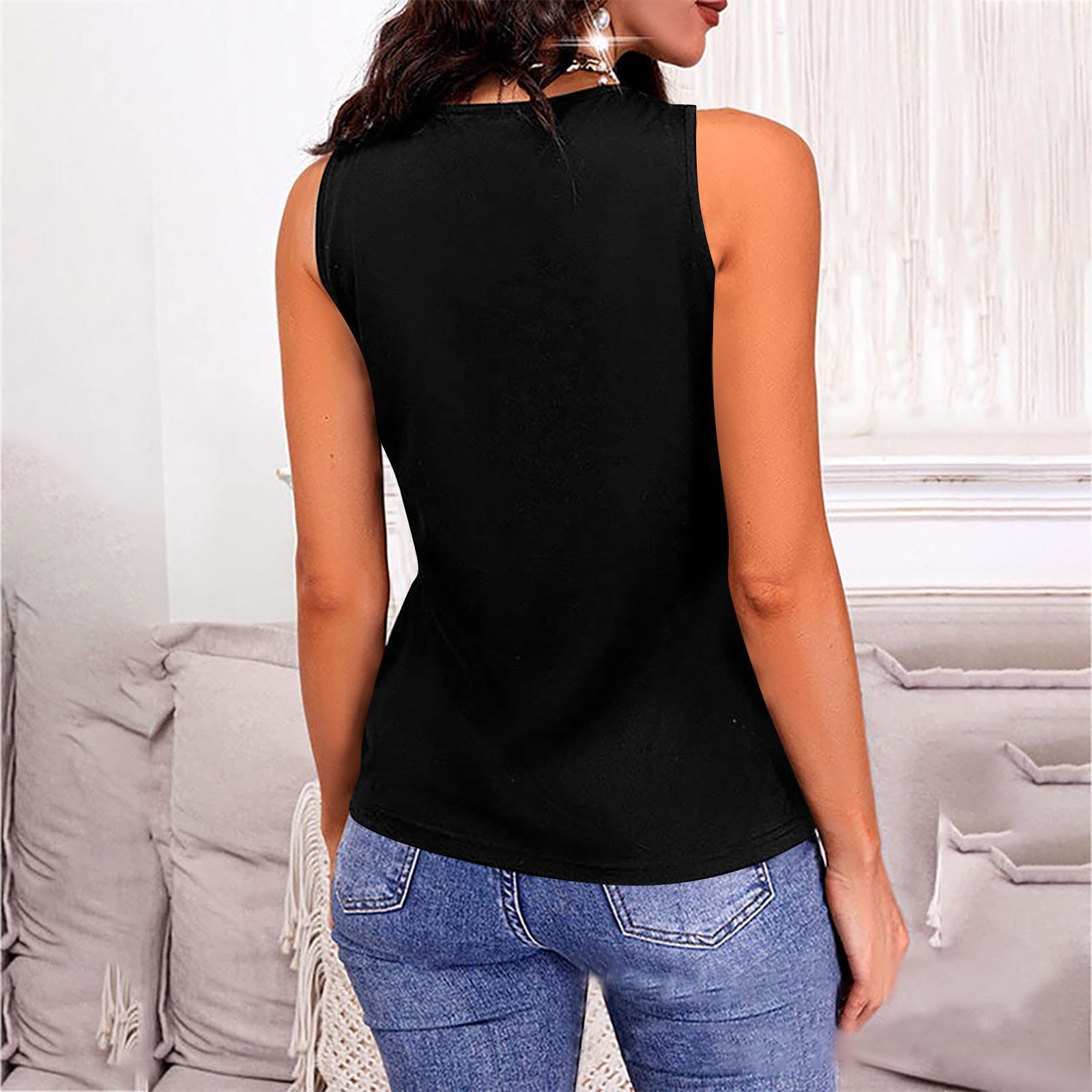 Full Size V-Neck Wide Strap Tank - Thandynie