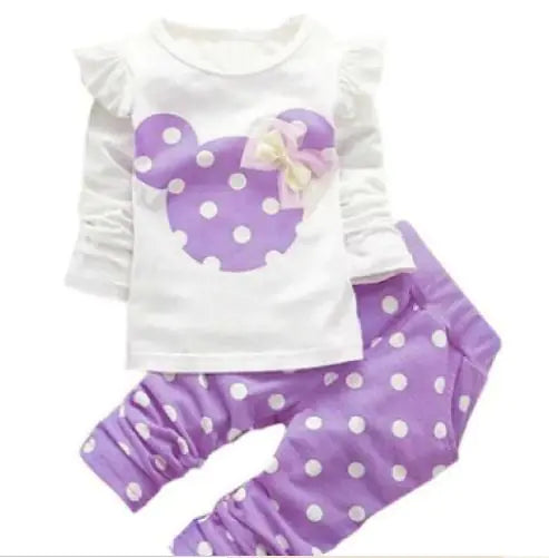 Baby Cotton Suit Violet