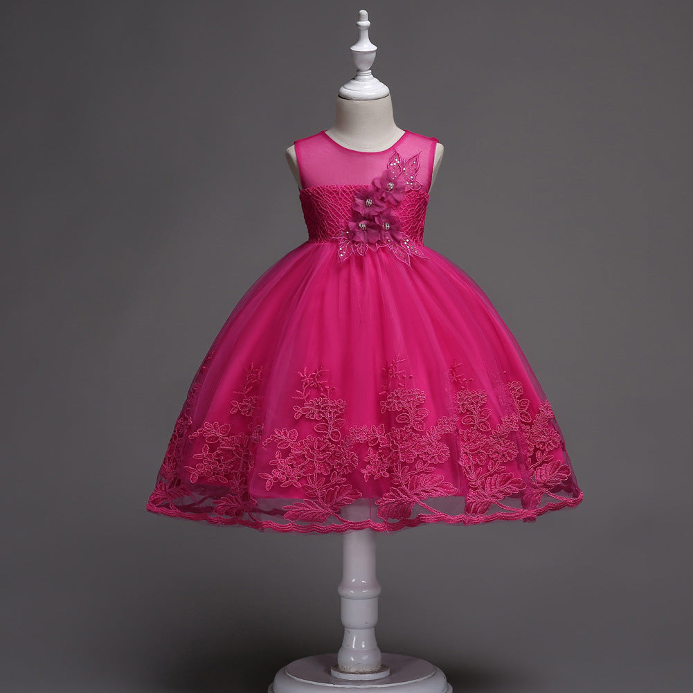 Girls' dresses Rose Red