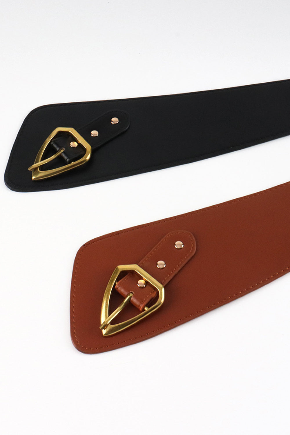 Irregular PU Leather Belt