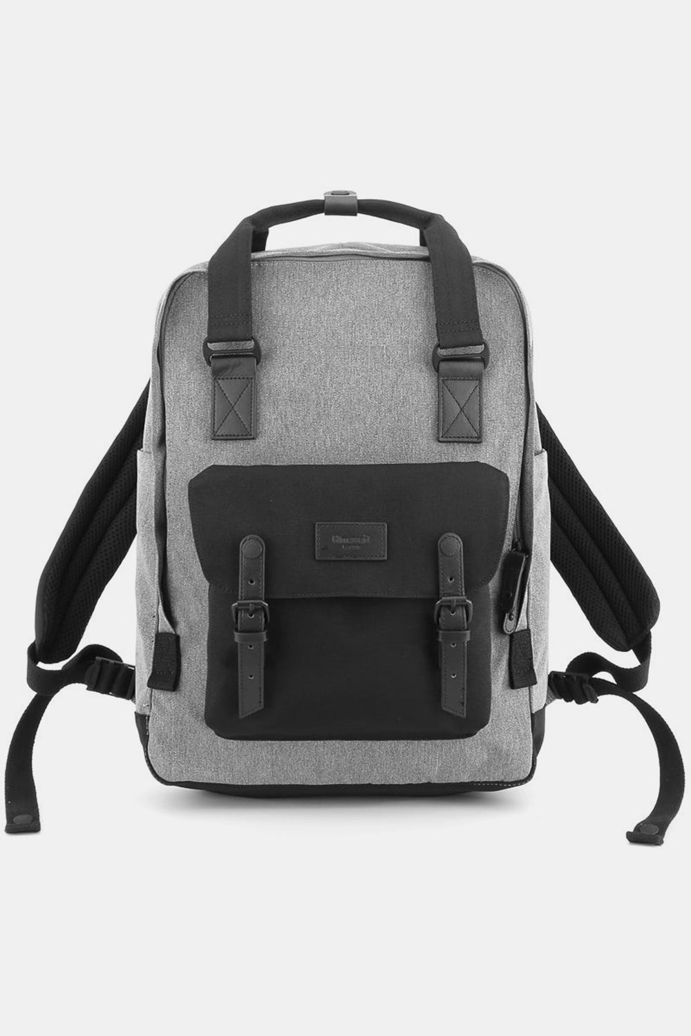 Himawari Waterproof Canvas Backpack Bag with Handles Grey Black One Size