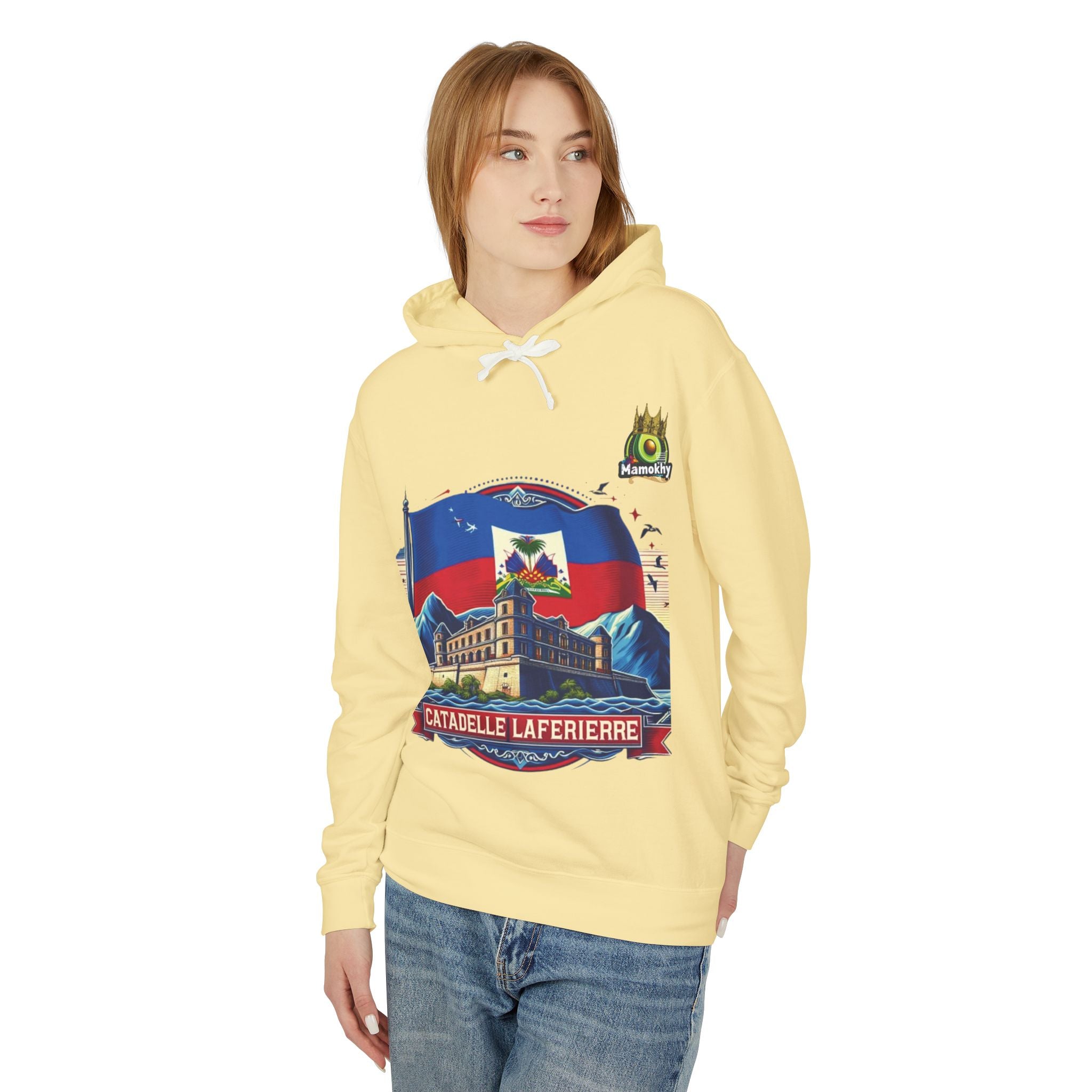 Citadelle Laferrière Haitian Pride Hoodie – Custom Hooded Sweatshirt with Flag Illustration