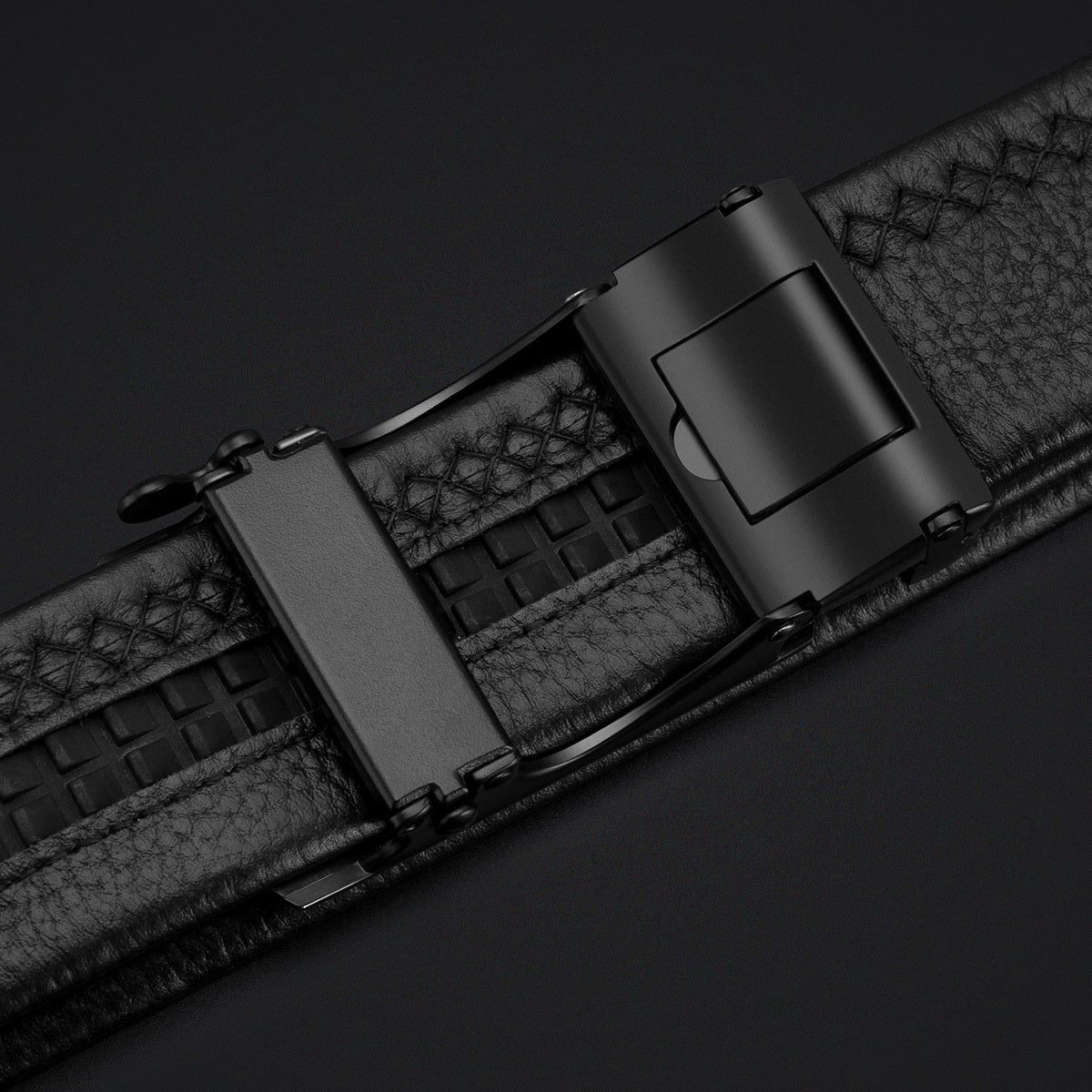 Men's leather belt