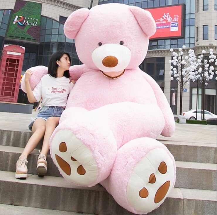 Giant Teddy Bear Plush Toy Huge Soft Toys Leather Shell