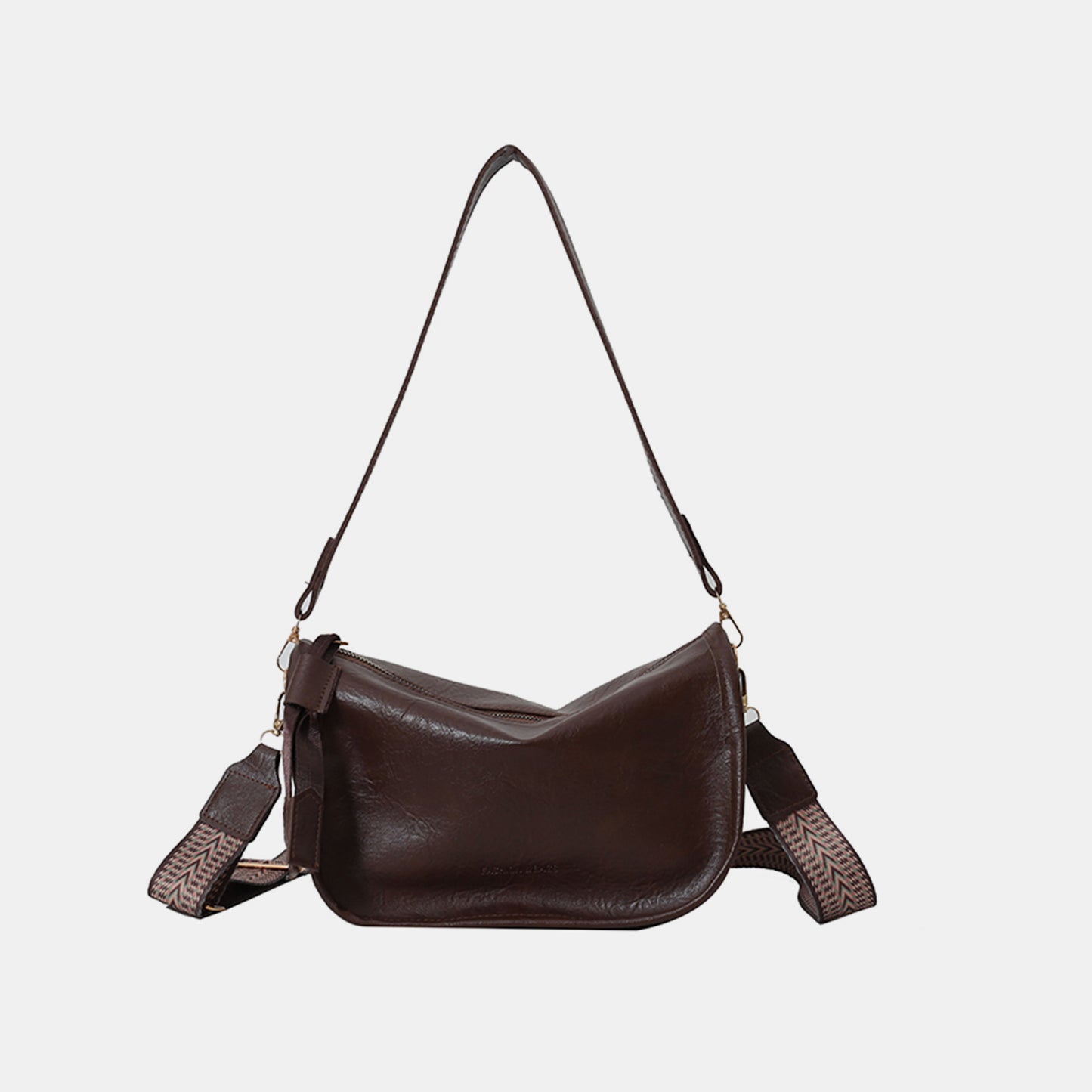 PU Leather Double Strap Shoulder Bag - Thandynie