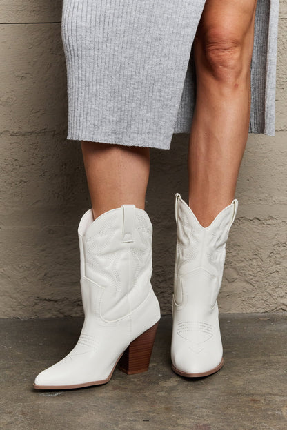 Legend Footwear Bella Cowboy Boots White