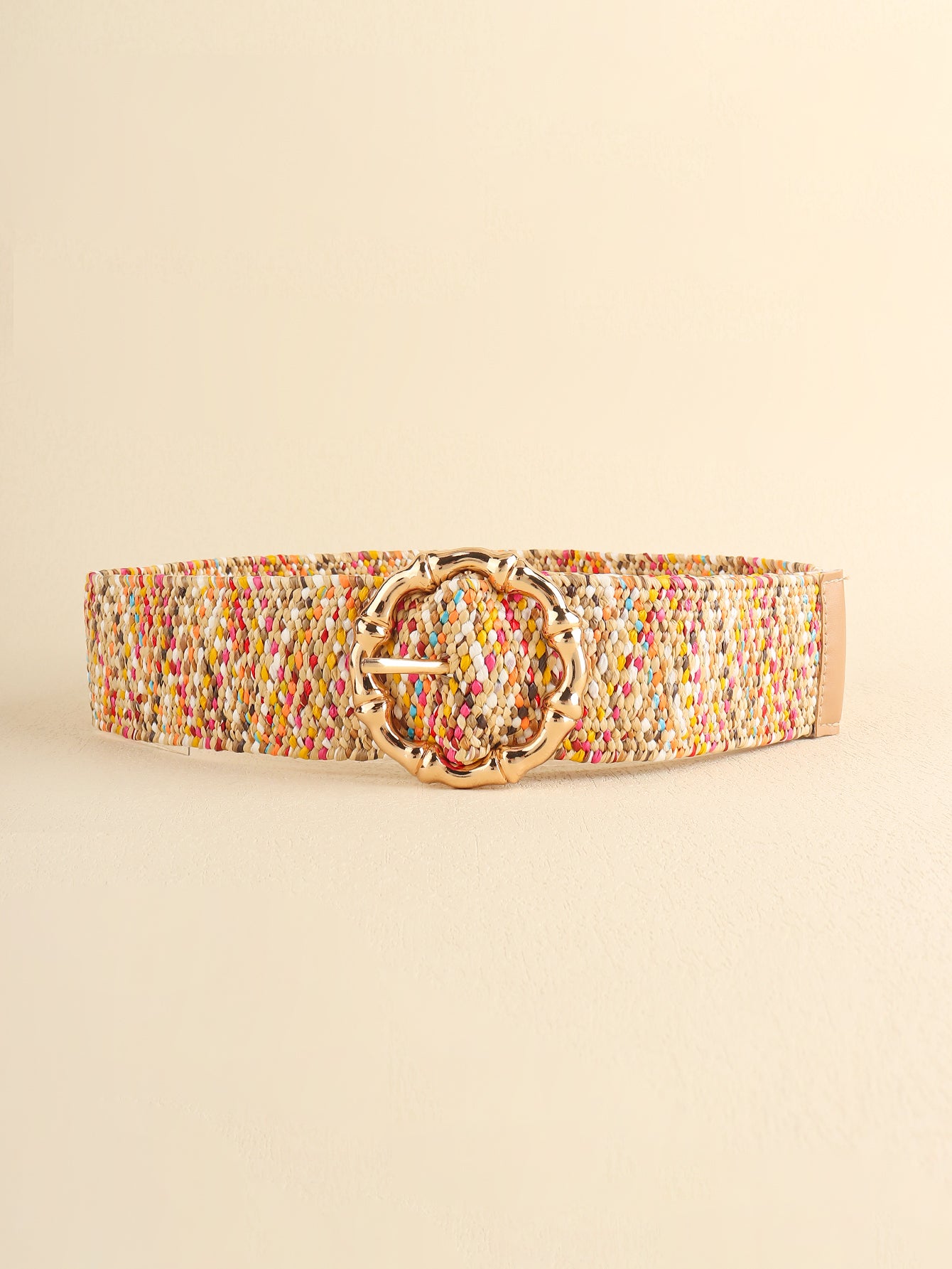 Multicolored Wide Belt Multicolor One Size