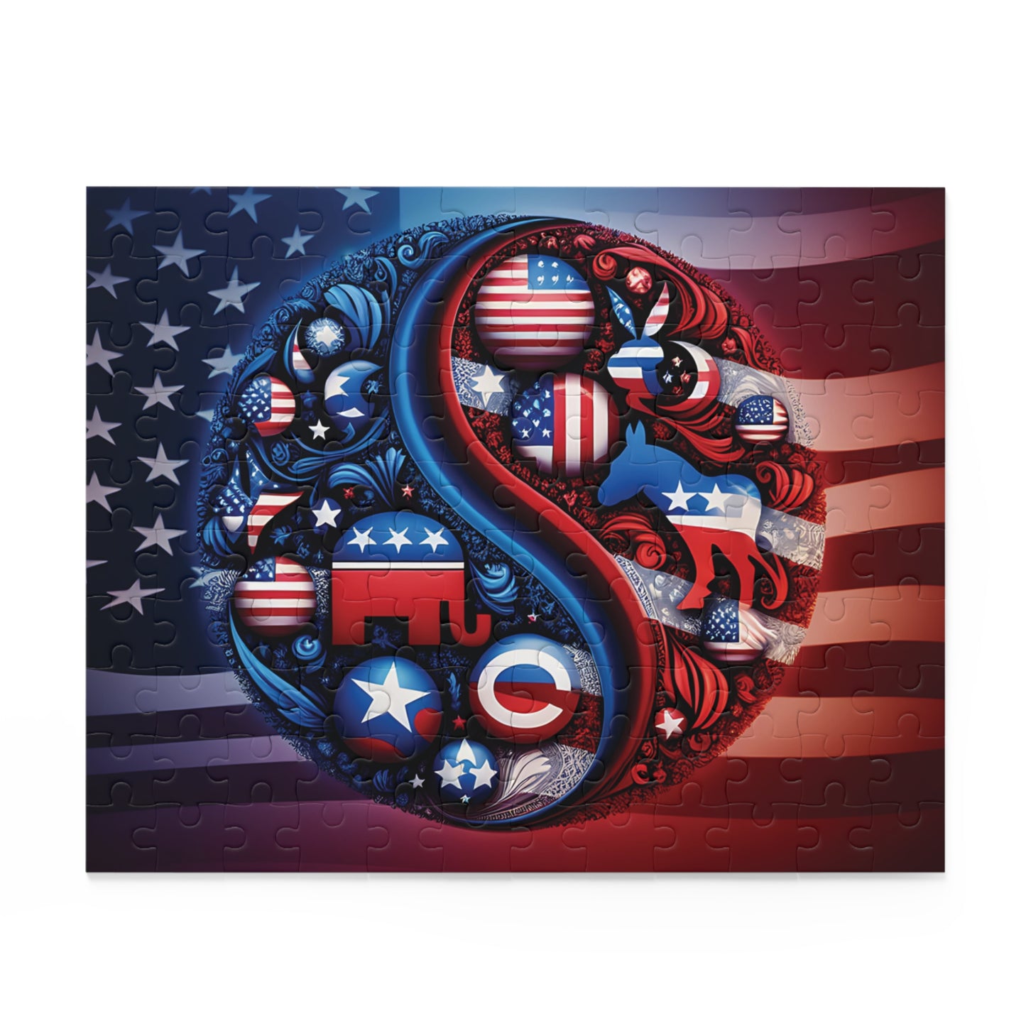 Patriotic Pride Jigsaw Puzzle (120, 252, 500-Piece) 10" × 8" (120 pcs)