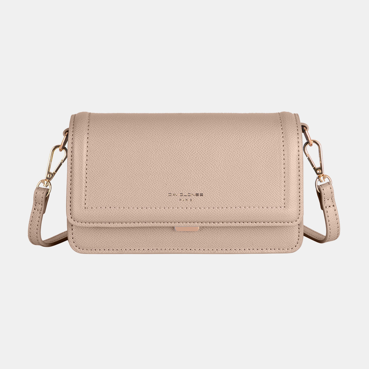 David Jones PU Leather Crossbody Bag Apricot One Size