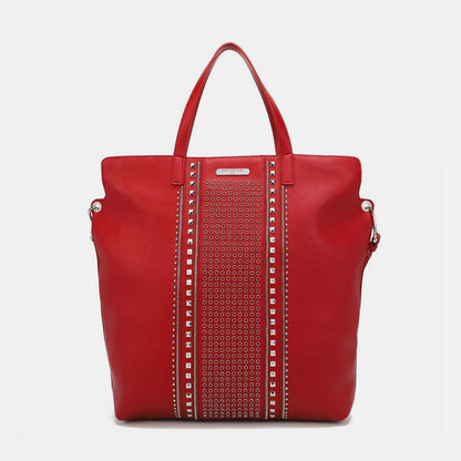 Nicole Lee USA Studded Large Tote Bag Red One Size