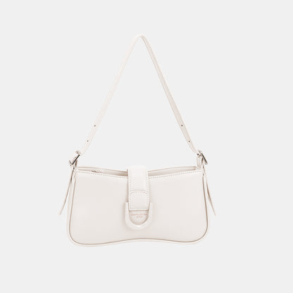 David Jones PU Leather Shoulder Bag White One Size