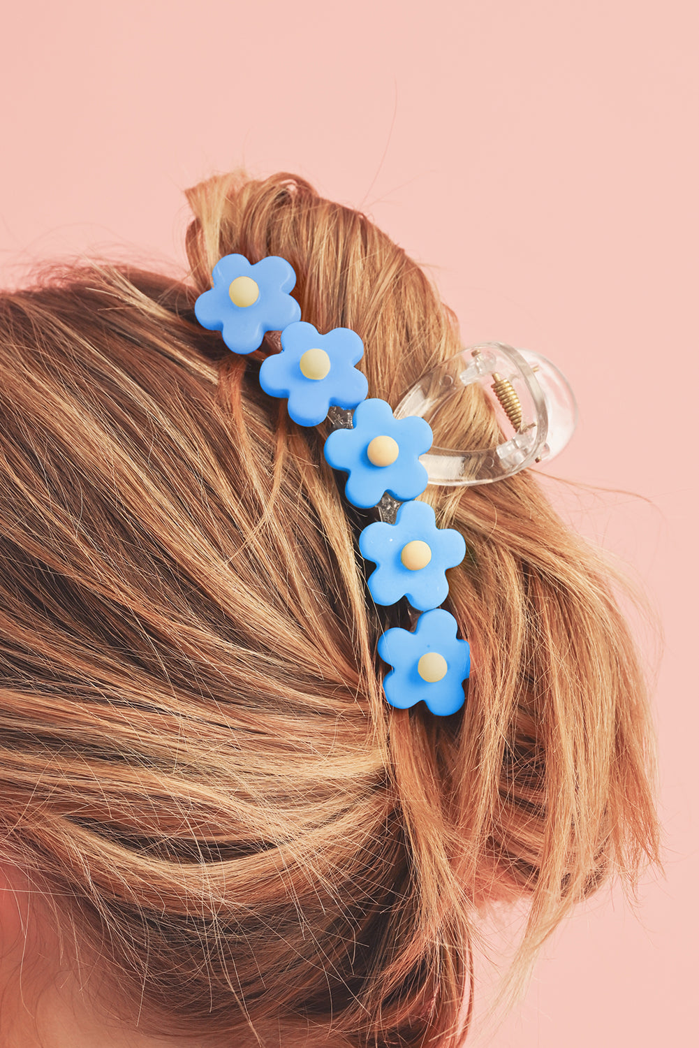 Light Blue Flowers Cute Hair Claw Clip